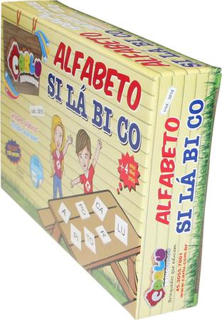 Alfabeto Silábico 150 peças- Jogo Alfabetização Letras, Brinquedo