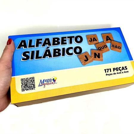 Jogo Educativo Alfabeto Silabico Madeira - Mega Impress - MEGA IMPRESS -  Papelaria, Copos Personalizados, Gráfica Rápida e Muiiito mais