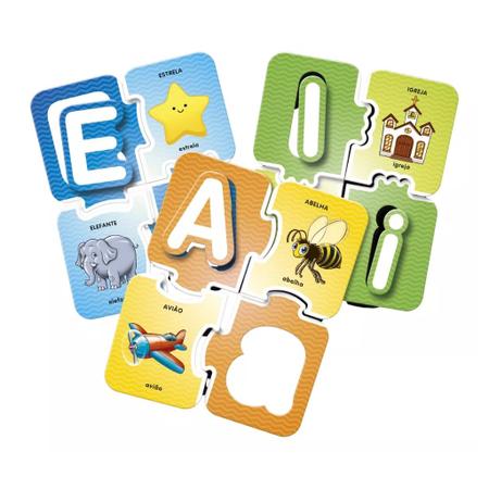 Jogo Educativo Descobrindo as vogais - ENGENHA KIDS - Produtos e acessórios  para bebê