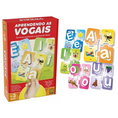 Jogo Educativo EDUCA Aprender é Divertido Vogais (Idade Mínima Recomendada: 3  anos)