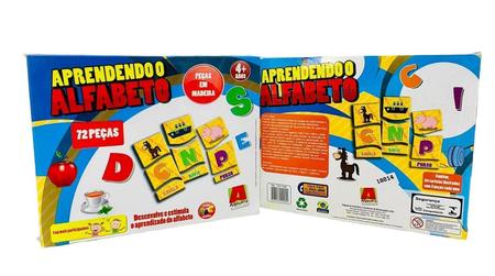 Jogo Educativo e Didatico Aprendendo o ABC 51 Pecas +4 Anos - Ri Happy