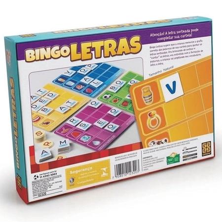 Jogo Educativo Bingo Letras 32 Palavras Para Jogar Grow Imagem de Jogo Educativo Bingo Letras 32 Palavras Para Jogar Grow