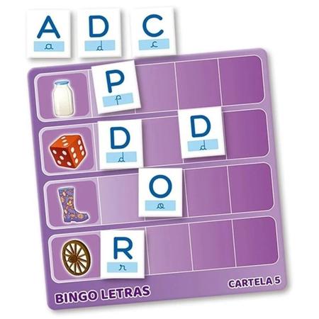 Jogo Educativo Bingo Letras 32 Palavras Para Jogar Grow Imagem de Jogo Educativo Bingo Letras 32 Palavras Para Jogar Grow
