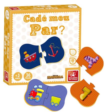 Jogo Cadê Meu Par? 2280 Brincadeira De Criança - Kits e Gifts