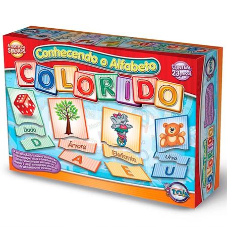 Jogo Educativo Conhecendo o Alfabeto Toia - Colorido