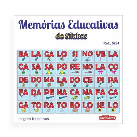 Jogo Da Memória Infantil Educativo Figuras E Palavras 40 Pçs - Bambinno -  Brinquedos Educativos e Materiais Pedagógicos