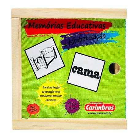 Jogo Educativo da Memória Para Alfabetização e Letramento - Carimbras -  Brinquedos Educativos - Magazine Luiza