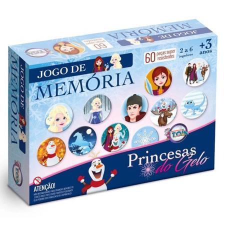 Jogo da Memória Princesas do Gelo - Educativos Brinquedos