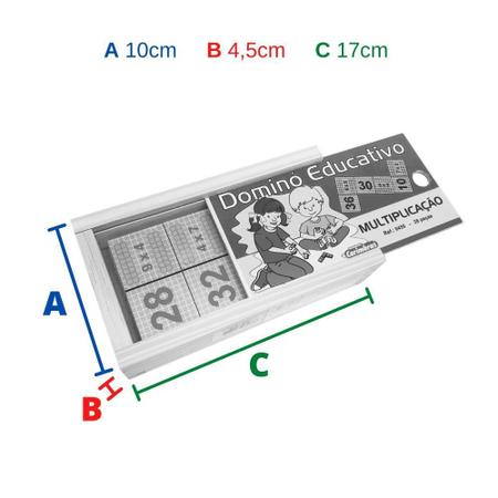 Dominó da Multiplicação completo Fonte: Blog Brincando com a