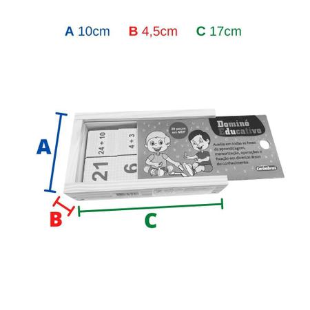 Jogo Educativo de Matemática Pedagógico Dominó de Subtração - Carimbras -  Jogo de Dominó, Dama e Xadrez - Magazine Luiza