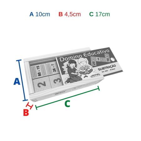 Jogo Pedagógico Dominó Escola Educativo Iob - IOB - - Jogo de Dominó, Dama  e Xadrez - Magazine Luiza
