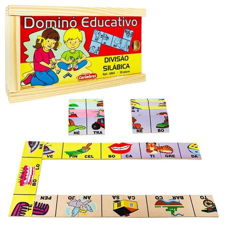 Jogo Educativo Para Alfabetização Infantil Dominó de Palavra - Bambinno -  Brinquedos Educativos e Materiais Pedagógicos