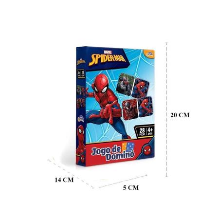 Jogo de Dominó Homem Aranha 28 peças Toyster - Suzupel - Papelaria em  Suzano - Material Escolar, Material de Escritório, Informática, Aviamentos  e Artesanato