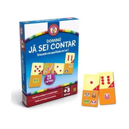 Imagem de Jogo Educativo Dominó Já Sei Contar Grow 01694