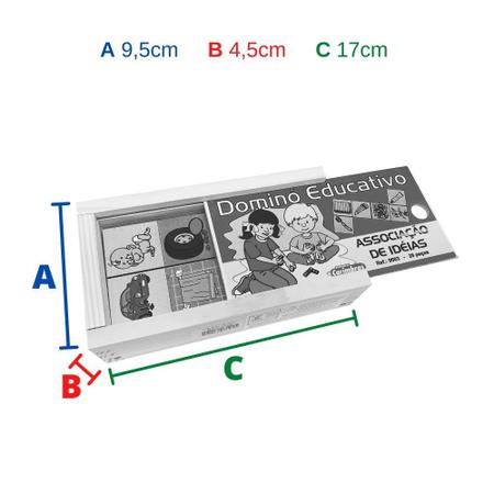 Jogo Educativo Para Alfabetização Infantil Dominó de Palavra - Bambinno -  Brinquedos Educativos e Materiais Pedagógicos