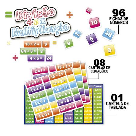 Velha da multiplicação  Multiplicação, Matemática, Jogo da tabuada