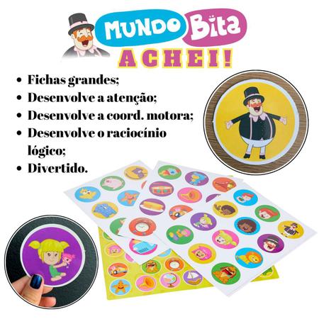 Jogo Educativo Infantil Mundo Bita Achei 48Fichas +3Anos Nig – Papelaria  Pigmeu