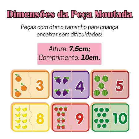 Jogo Educativo Infantil Domino Numeros - Nig Brinquedos - Xickos Brinquedos