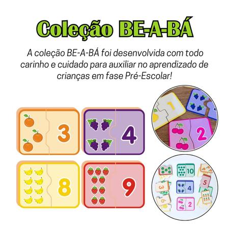 Jogo Educativo Montando Os Numeros em Madeira +4 Anos - Brincadeira de  Crianca - Brinquedos de Montar e Desmontar - Magazine Luiza