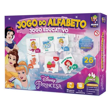 Jogo Educativo Jogo do Alfabeto Princesas Disney Mimo Play