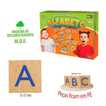 Jogo Educativo O Alfabeto - Pais & Filhos - lojasmel