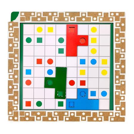 Tetris de Encaixar de Madeira – Jogo Educativo para Crianças