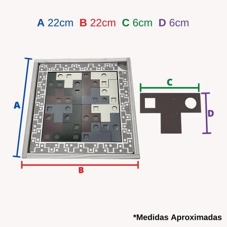 Tetris de Encaixar de Madeira – Jogo Educativo para Crianças – Afeto Lúdico