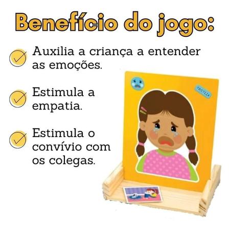 Jogo Magnético Quadro Das Emoções Pedagógico Nig Brinquedos - Taki  Brinquedos