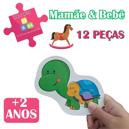 Jogo Mamãe e Bebê Madeira Be a Bá - Nig Brinquedos - Emporium das Fraldas