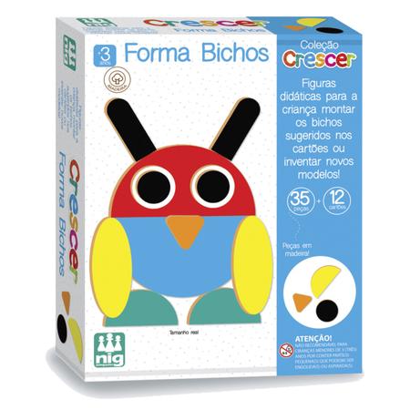 Kit Com 2 Jogos Infantis Educativos 4+ Anos Coleção Crescer Nig: Cadê o  Bicho + Equilibra Bebês - Brinquedos Educativos - Magazine Luiza