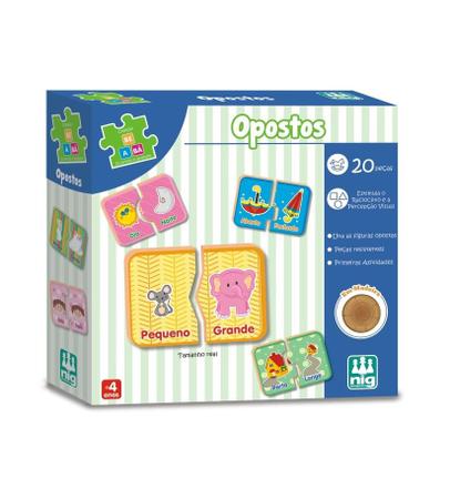 Jogo Educativo Opostos (+ 4 anos) NIG Brinquedos - Jogos