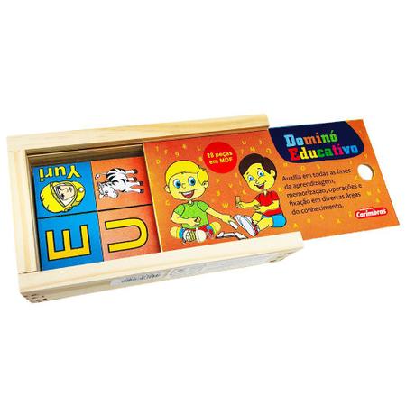 Jogo Educativo Para Alfabetização Infantil Dominó de Palavra - Bambinno -  Brinquedos Educativos e Materiais Pedagógicos