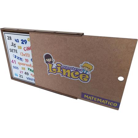 Jogo Educativo para Educação Infantil Rimas Lince de Madeira MDF Zanline