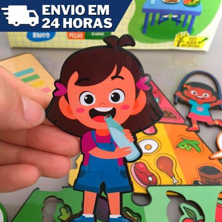 Jogo Educativo De Madeira Montando Histórinhas - Brincadeira De Criança -  Jogos Educativos - Magazine Luiza