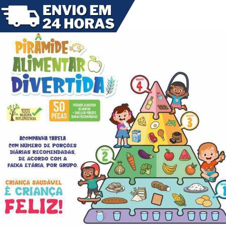 Jogo Ludoeducativo de Alimentação Saudável Educação Infantil - Bambinno -  Brinquedos Educativos e Materiais Pedagógicos