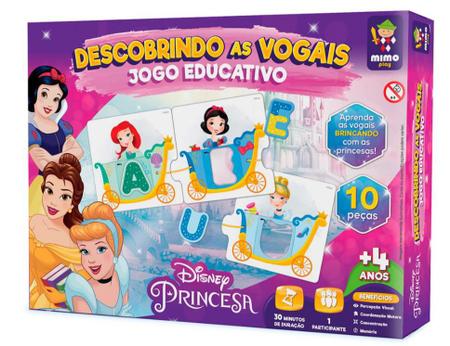 Jogo Educativo - Princesas Disney - Descobrindo Vogais - Mimo Toys