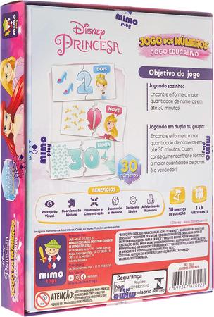 Jogo Educativo Princesas Jogo dos Números Mimo 2022 - Star Brink