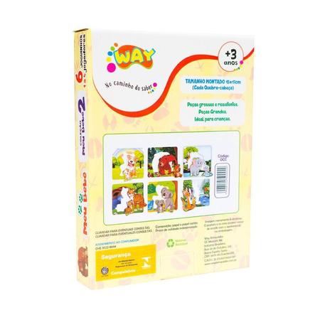 Jogo Educativo Quebra Cabeça Meu Bebê 2 com 6 Joguinhos - Way -  Quebra-Cabeça - Magazine Luiza