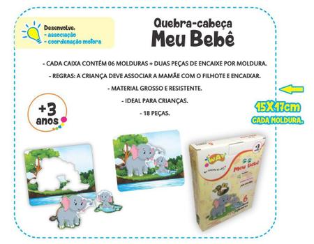 Jogo Educativo Quebra Cabeça Meu Bebê 2 com 6 Joguinhos - Way -  Quebra-Cabeça - Magazine Luiza