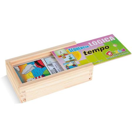 Jogo Sequencia Logica de Tempo 16 pcs MDF 1111 Carlu - Outros Jogos -  Magazine Luiza