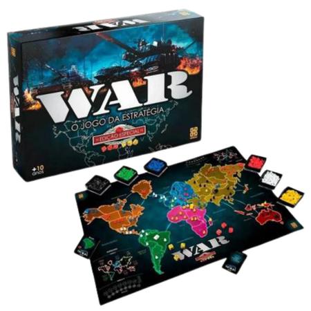 Jogo War De Tabuleiro Estratégias De Guerra Original Grow - Jogos de Tabuleiro - Magazine Luiza