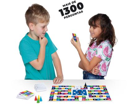 Jogo de Tabuleiro Expertio 1300 Perguntas e Respostas Brinquedo