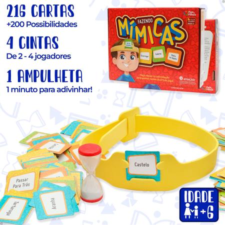 Jogo De Adivinhação Fazendo Mímicas Cartas Presente Crianças