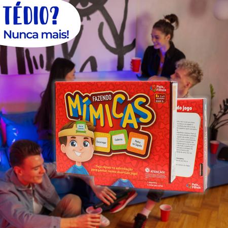 Jogo Fazendo Mimicas - Diversão em Família Tabuleiro Infantil Adivinhação  Educativo +6anos - Pais e Filhos - Jogos de Tabuleiro - Magazine Luiza