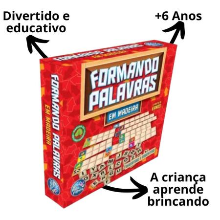 Jogo Educativo Infantil em madeira Alf - Jogos Educativos - Magazine Luiza