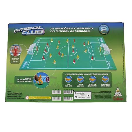 Jogo Futebol Botão Club Brasil x Argentina Original Gulliver