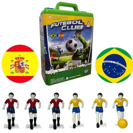 Jogo de Futebol - Futebol Club - Maleta - Brasil x Espanha - Gulliver
