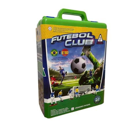 Jogo Futebol Club Brasil x Espanha Mundial Seleções Maleta Jogadores  Pintados Original Gulliver Brinquedo Presente