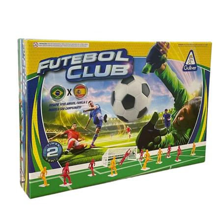 Jogo Futebol de Botão Cristal Brasil x Espanha Gulliver