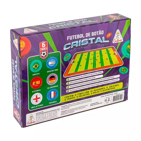 Futebol Botão Cristal com 6 Seleções Sortidos GULLIVER, Multicor :  : Brinquedos e Jogos